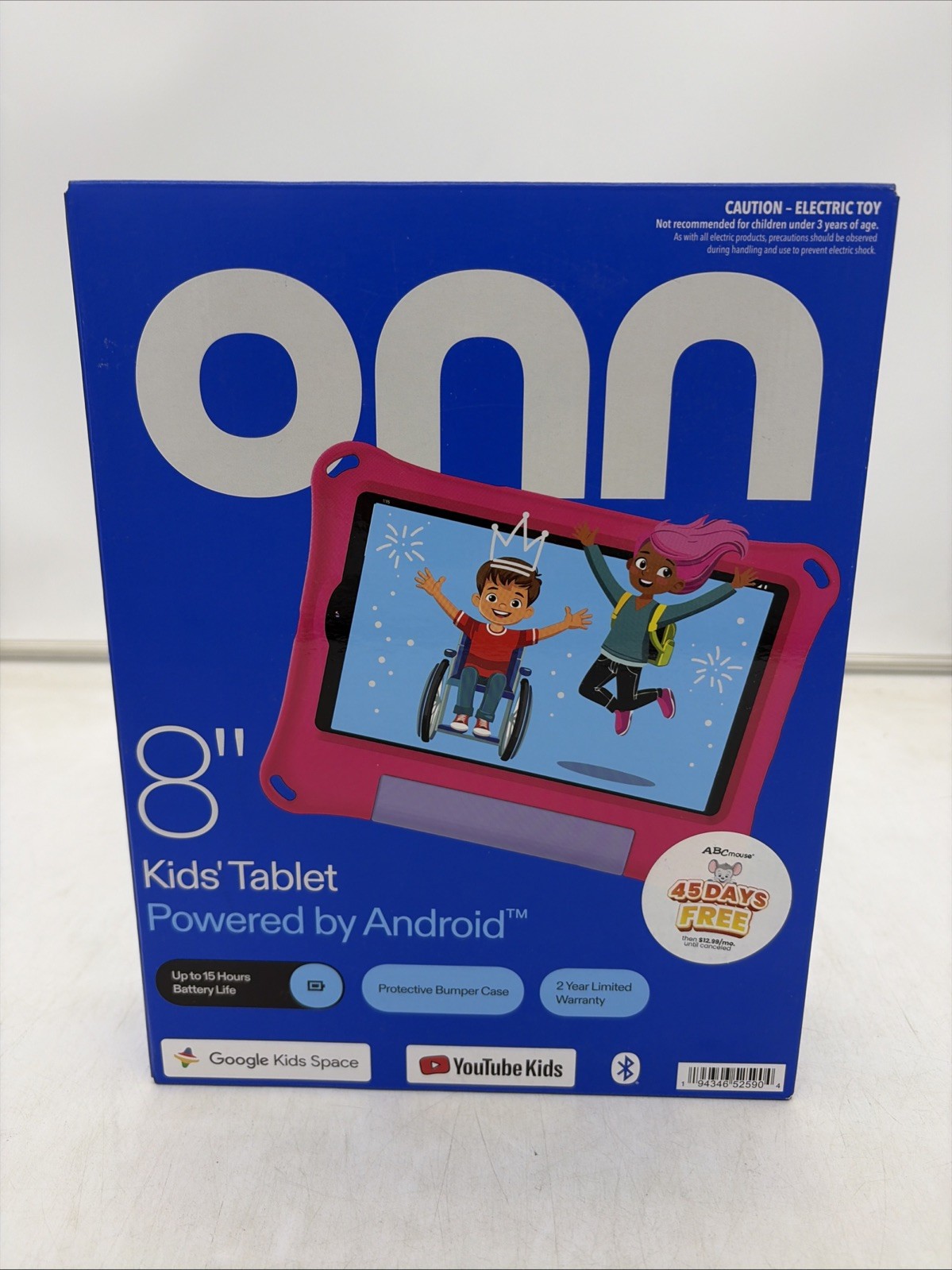 New, onn 8" Kids Tablet, 32GB Storage, 2024 Model, Pink