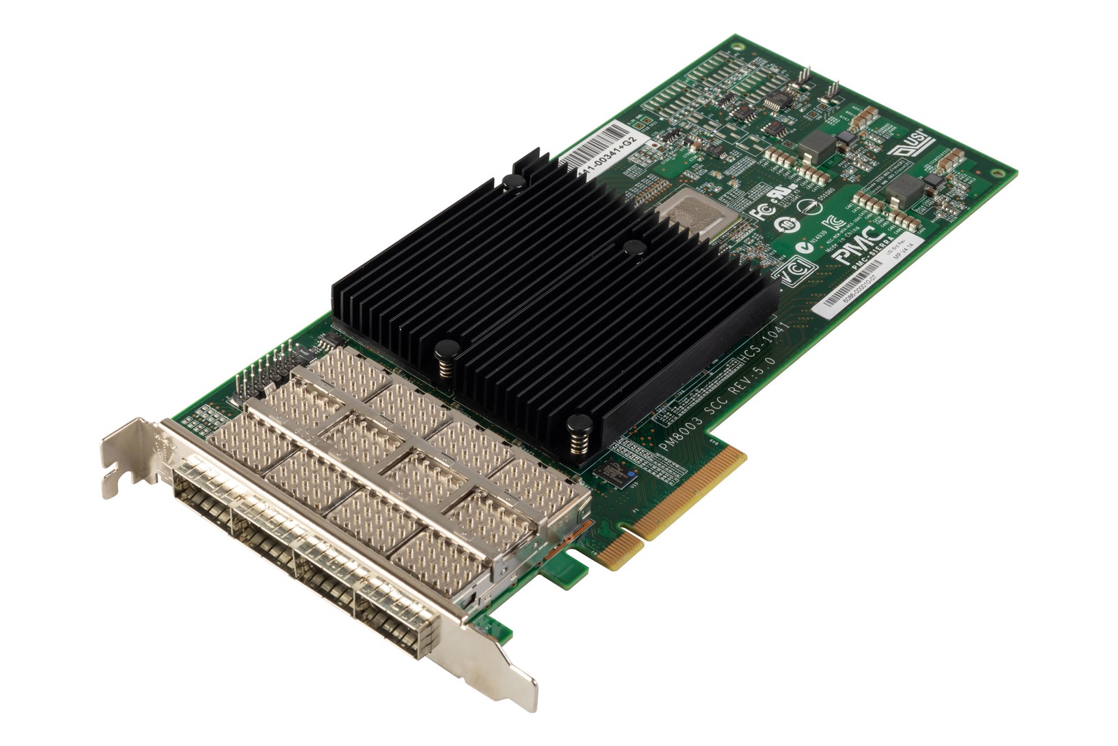 SAS HBA Card Netapp PM8003 Adapter PCIe 2.0x8 4x QSFP 6Gb SAS 111-00341+G2