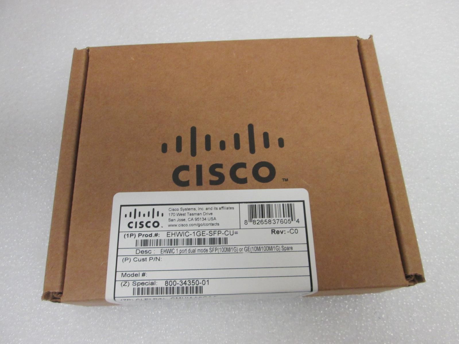 CISCO EHWIC-1GE-SFP-CU= Enhanced High-Speed WAN Interface NEW