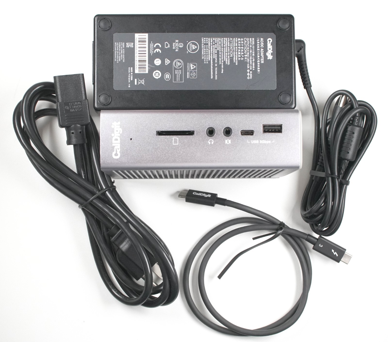CalDigit TS3 Plus Thunderbolt 3 Dock Bundle - Inc. Power Supply & 1M USB4 Cable