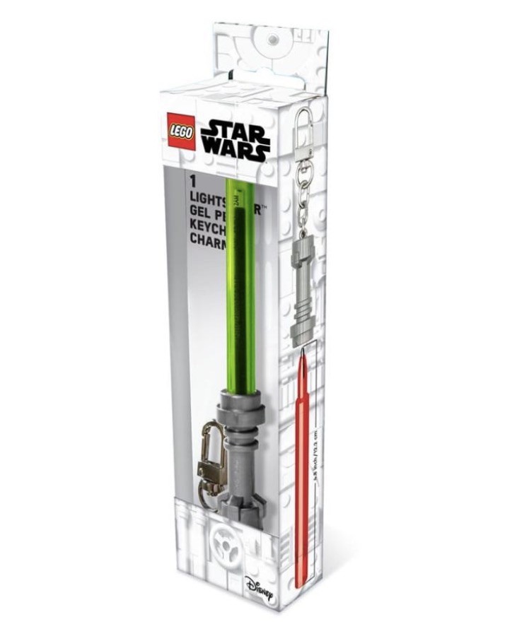 Disney Parks Star Wars Luke Skywalker Green Lightsaber Light up Keychain Charm