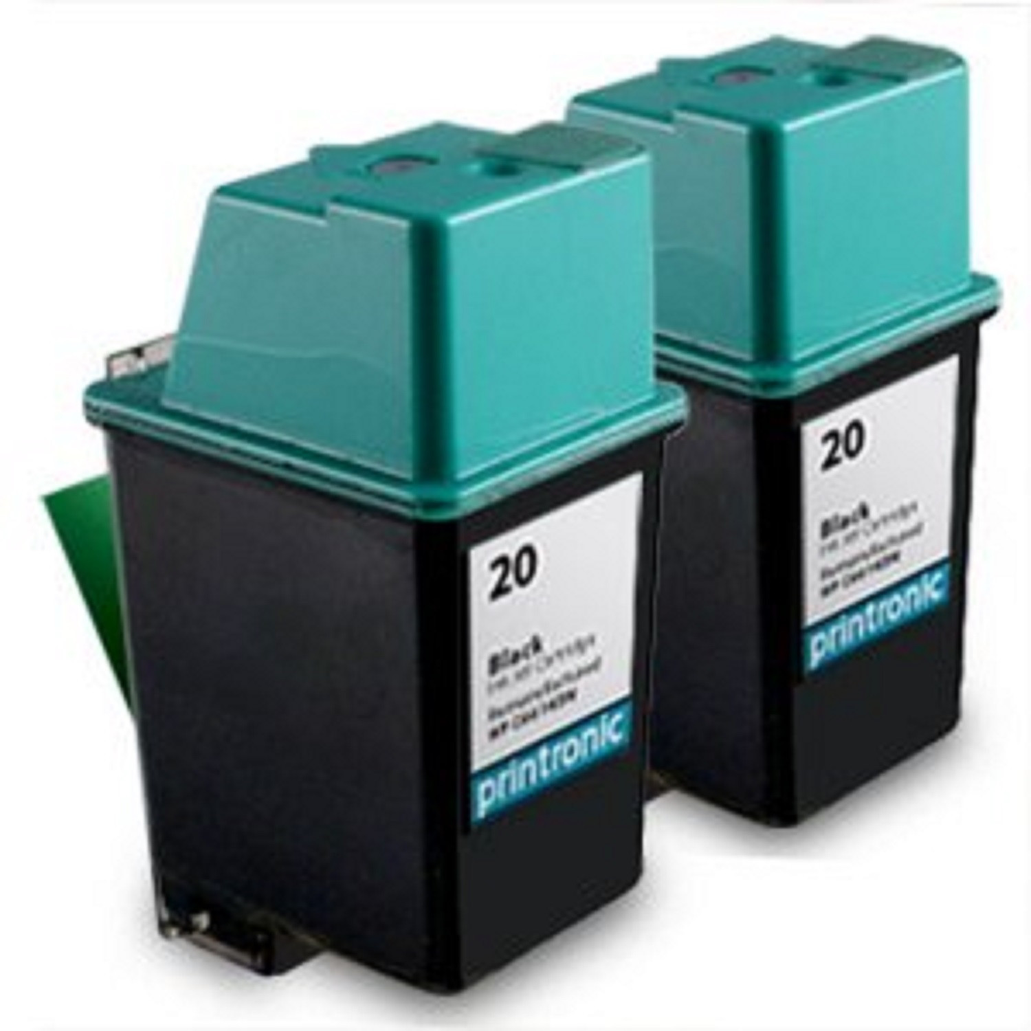 2 Pack HP 20 Ink Cartridge C6614D FAX 1010 1010xi 1020 1020xi 1040 1040xi 1050