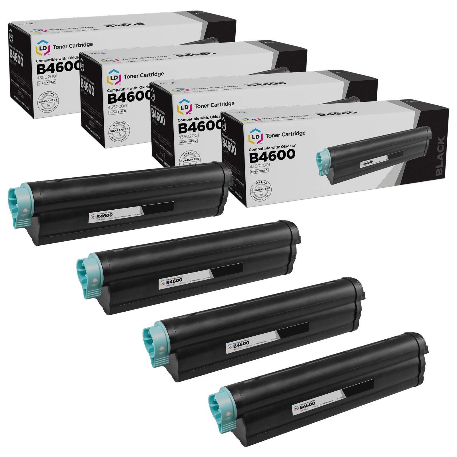 LD Comp Okidata 43502001 4pk HY Black B4600 B4550 B4600n PS B4600n B4550n