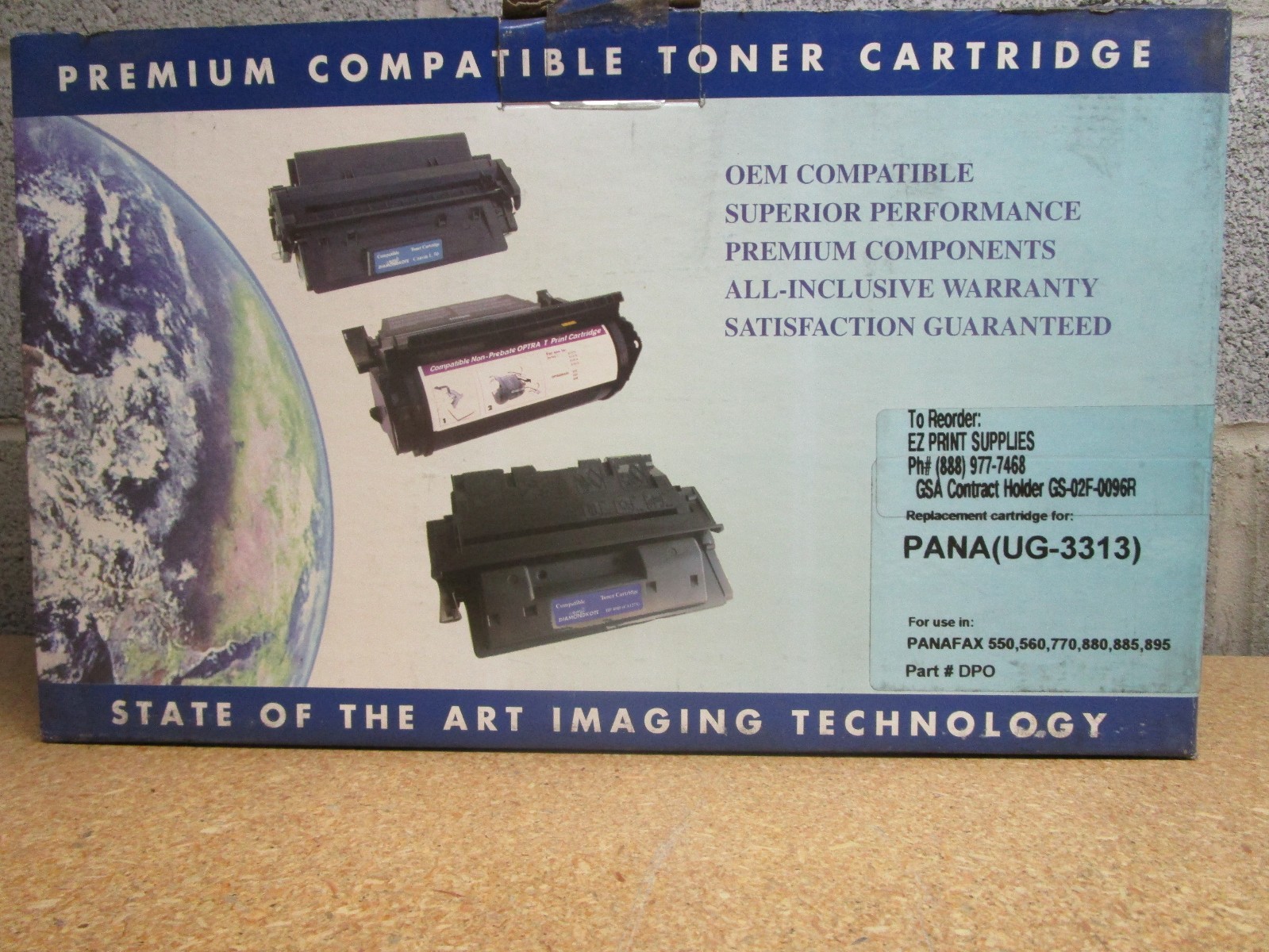 PANASONIC UG-3313 TONER For Fax UF550 560 770 880 885 895 NEW Sealed 