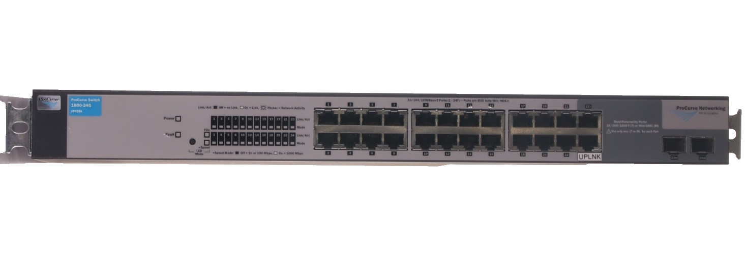 HP ProCurve J9028A 1800-24G Dual-Personality Ports Managed Ethernet Switch