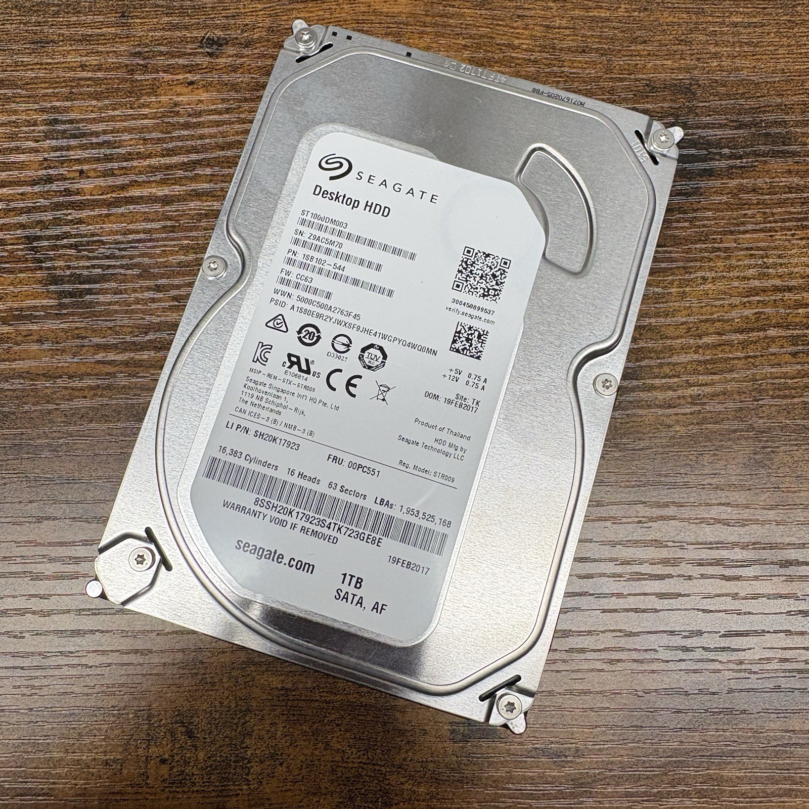 Seagate BarraCuda 1TB 7200RPM SATA 3.5" Desktop Hard Drive ST1000DM003 Tested