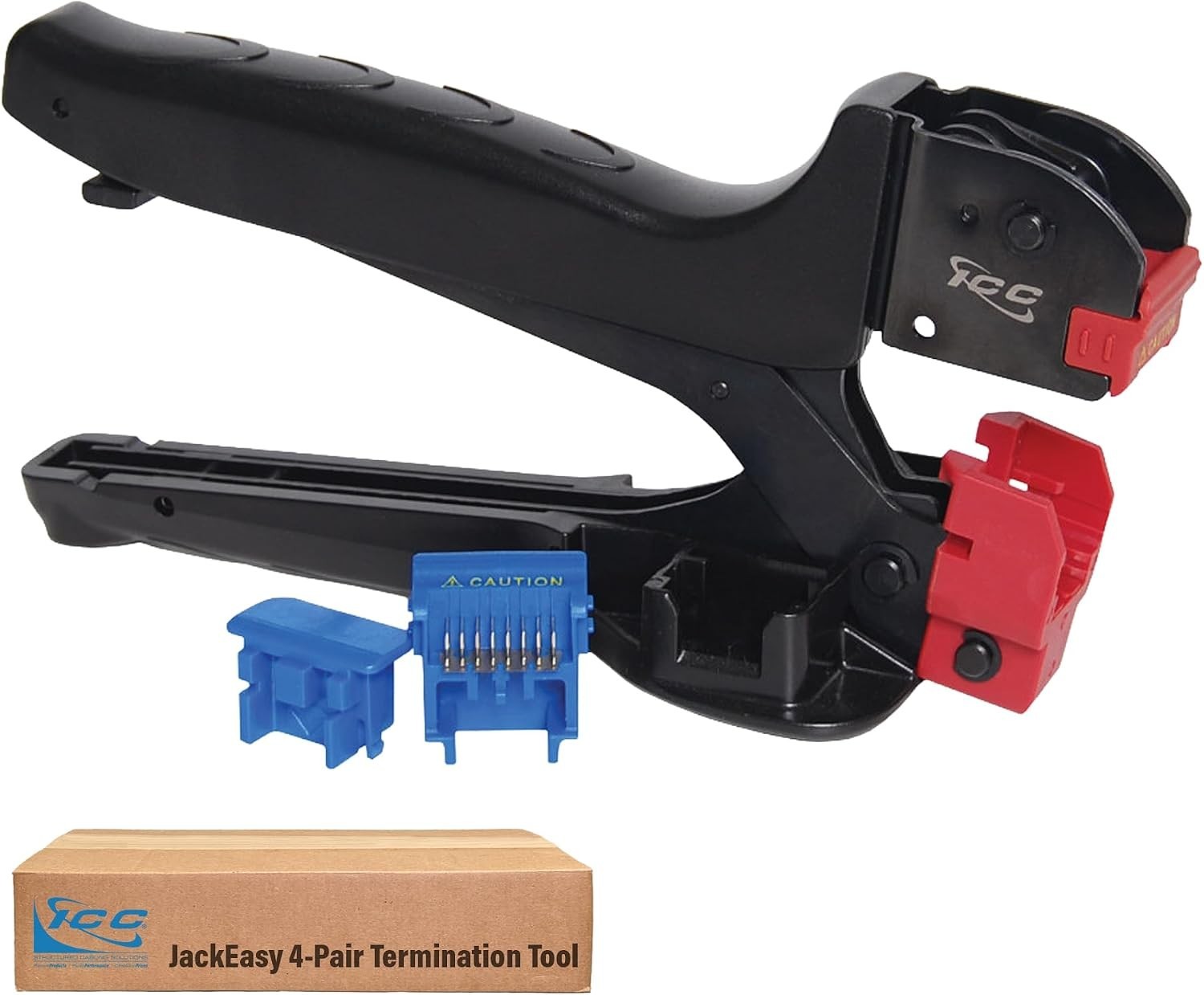 JackEasy 4-Pair Termination Tool for Keystone Jacks Only - Cat6a Cat6 Cat5e
