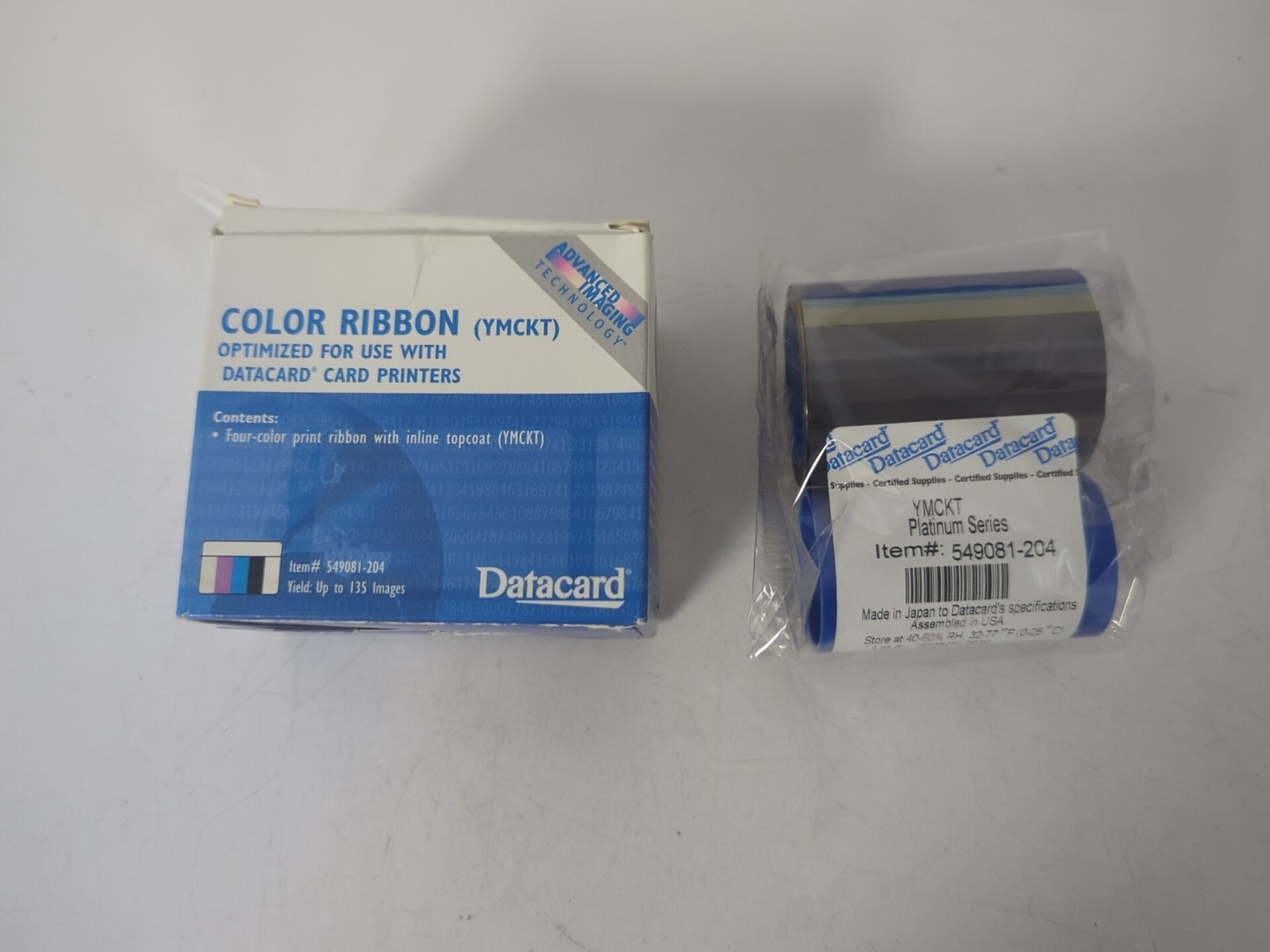 DATACARD COLOR RIBBON (YMCKT) 549081-204 135 IMAGES