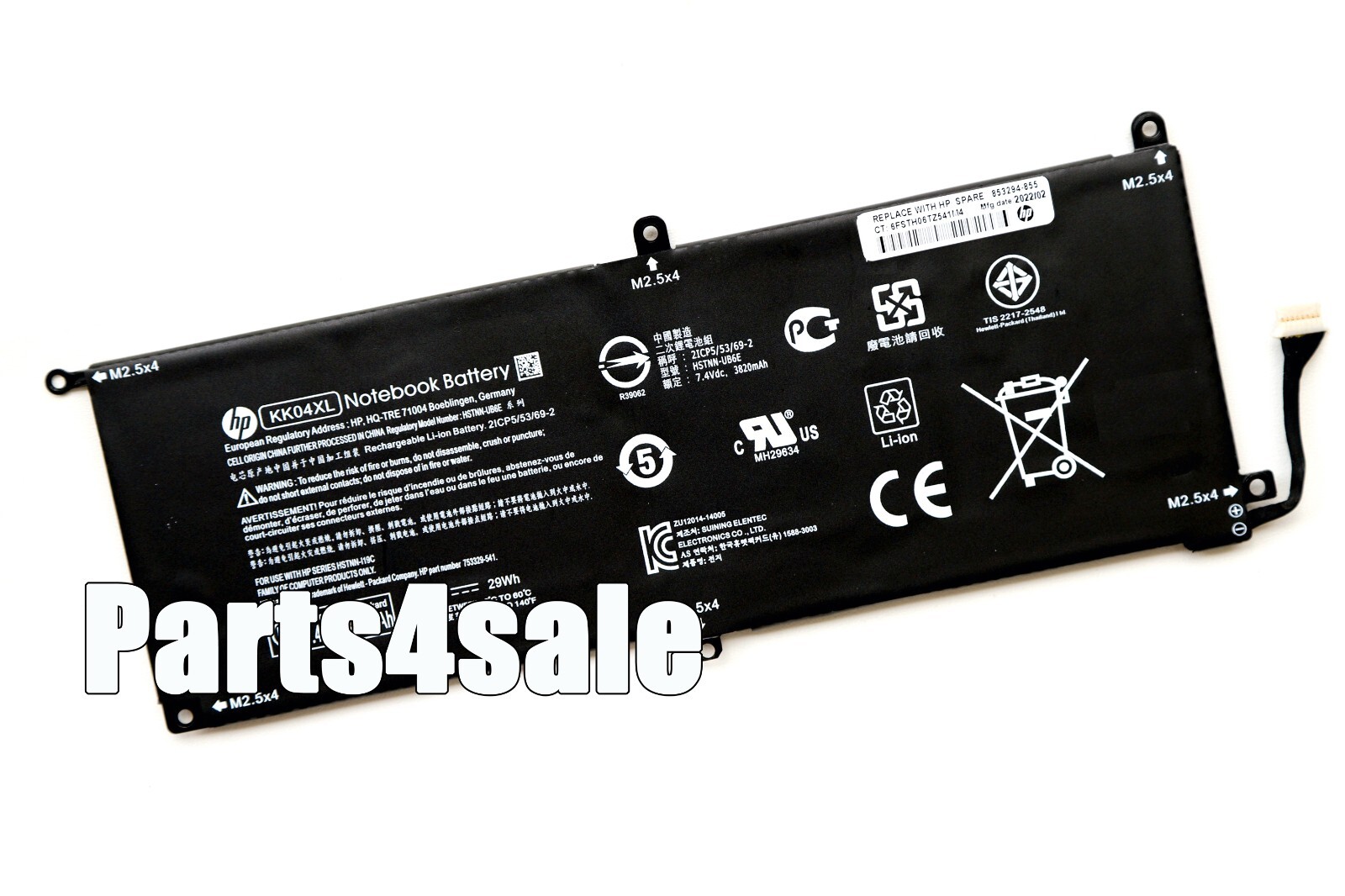 NEW Genuine KK04XL Battery for HP Pro x2 612 G1 Tablet HSTNN-IB6E 753329-1C1