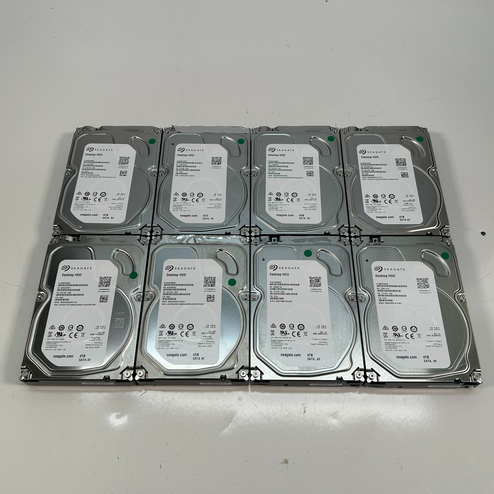 Seagate ST4000DM000 Desktop HDD 4TB 3.5" SATA AF Internal Hard Drive Lot of 8