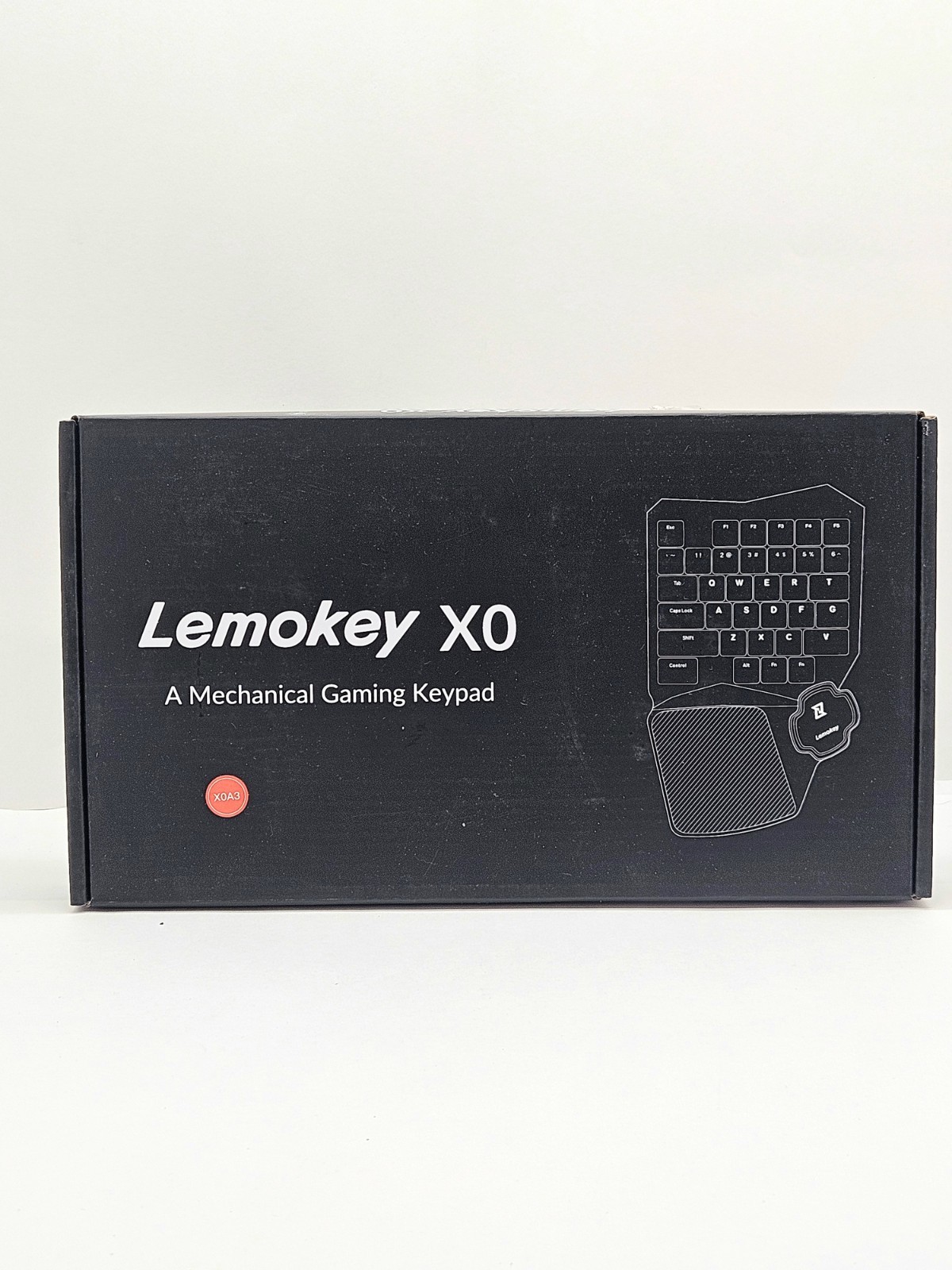 LEMOKEY X0 One Handed Gaming Keyboard, 35 Keys North-Facing Red Backlit Wired