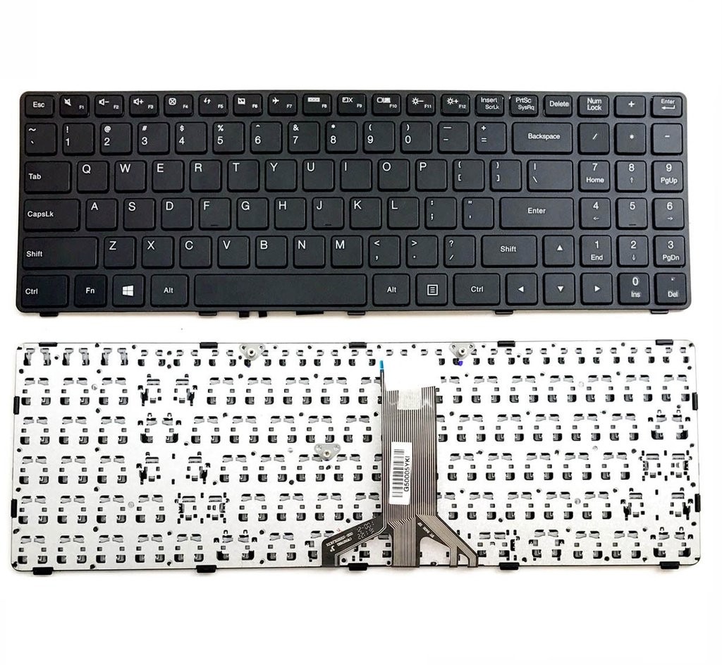 New Lenovo Ideapad 6385H-US 100-15IBD B50-50 SN20J78609 Keyboard Black w/ frame