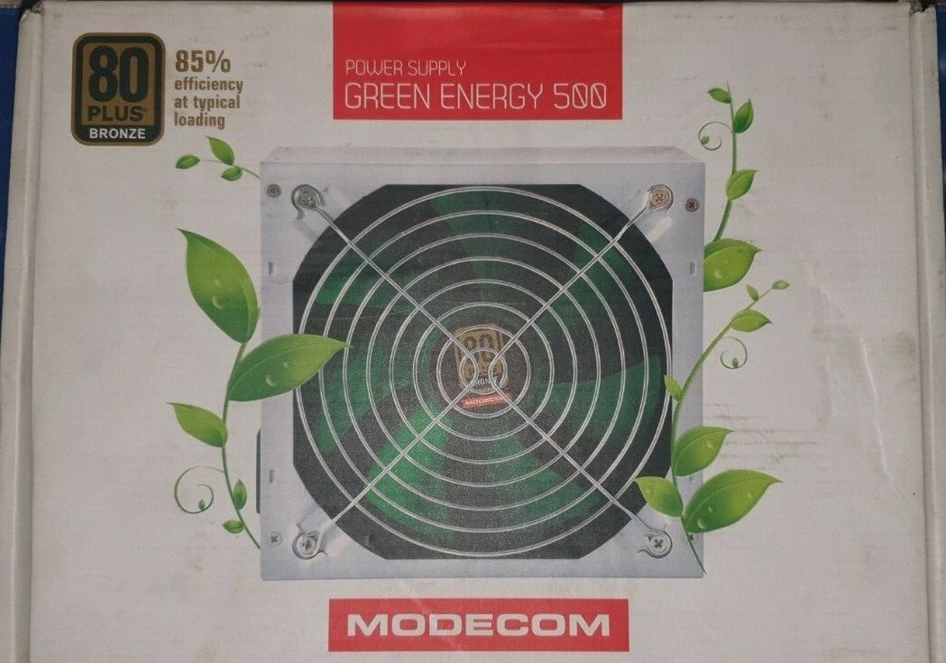 MODECOM Power Supply GREEN ENERGY 500W BRONZE 80+ ZAS-GE-00-500-ATX-PFC-BOX    