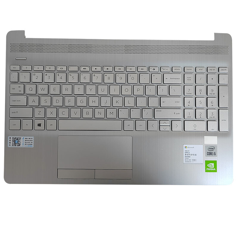 L52023-001 New For HP 15-DW 15S-DU 15S-DY Palmrest Case No Backlit Keyboard