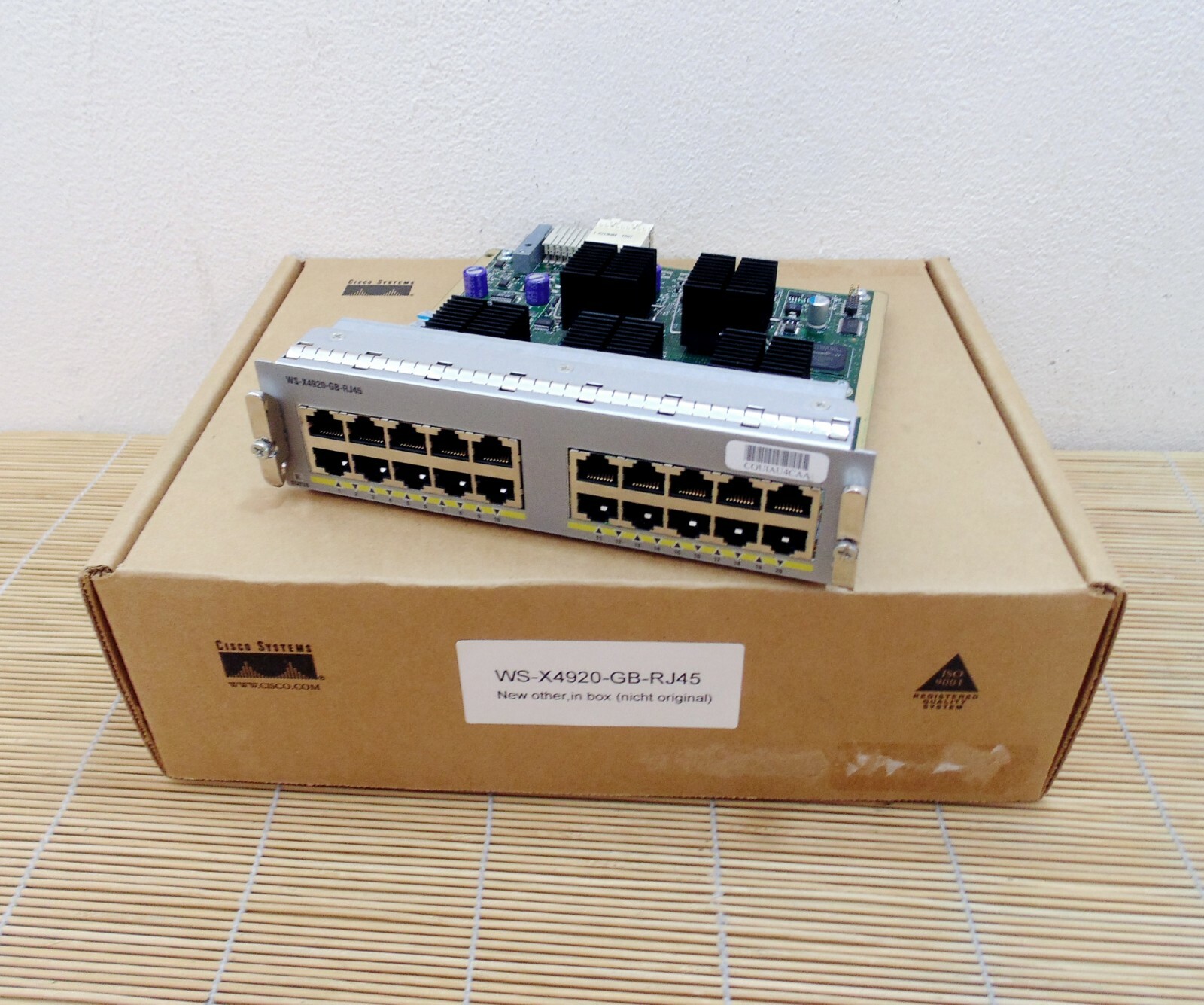 New Cisco WS-X4920-GB-RJ45 4900M 20-Port GE Port Half Card New Other Pulled