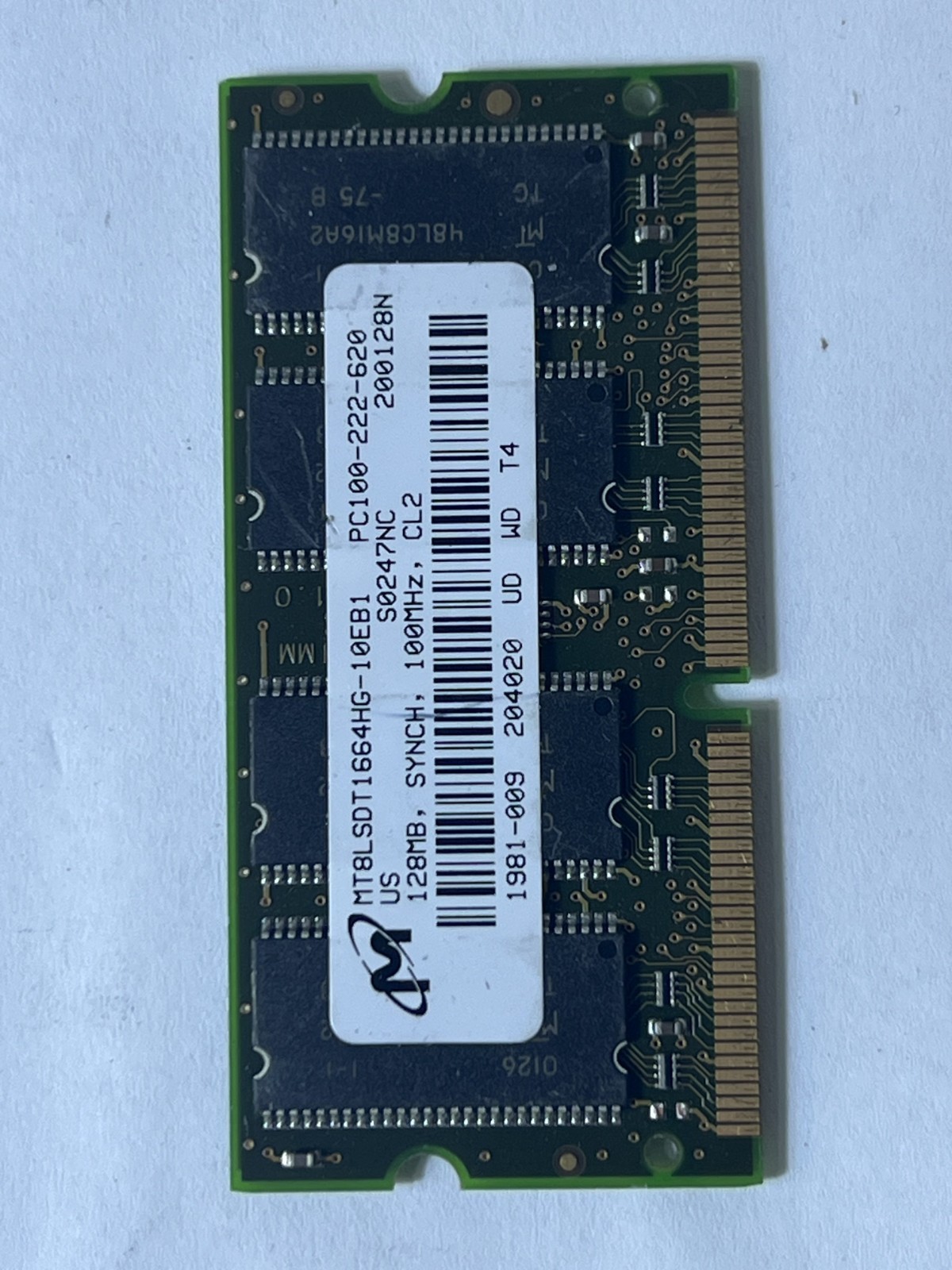 MT8LSDT1664HG-10EB1 Micron Laptop Memory MT8LSDT1664HG-10EB1 PC100-222-620 128MB