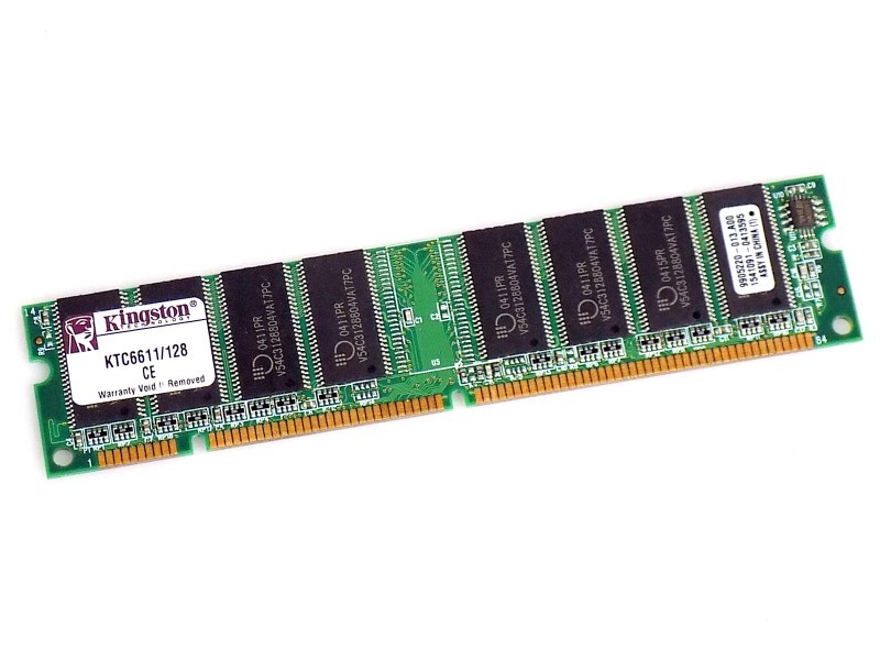128MB Kingston KTC6611/128 SDRAM 100Mhz PC100 UDIMM RAM Memory