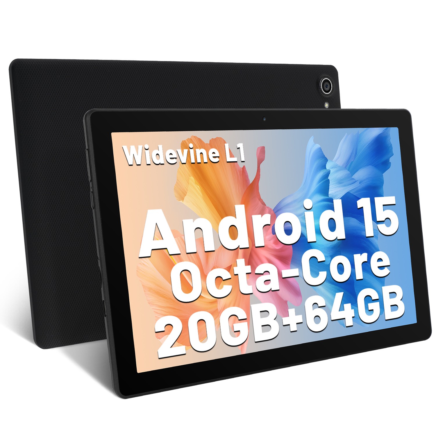 AEEZO 10.1 Inch IPS Display 20GB+64GB+1TB(TF) Wifi 6 Android 15 Tablet 5000mah