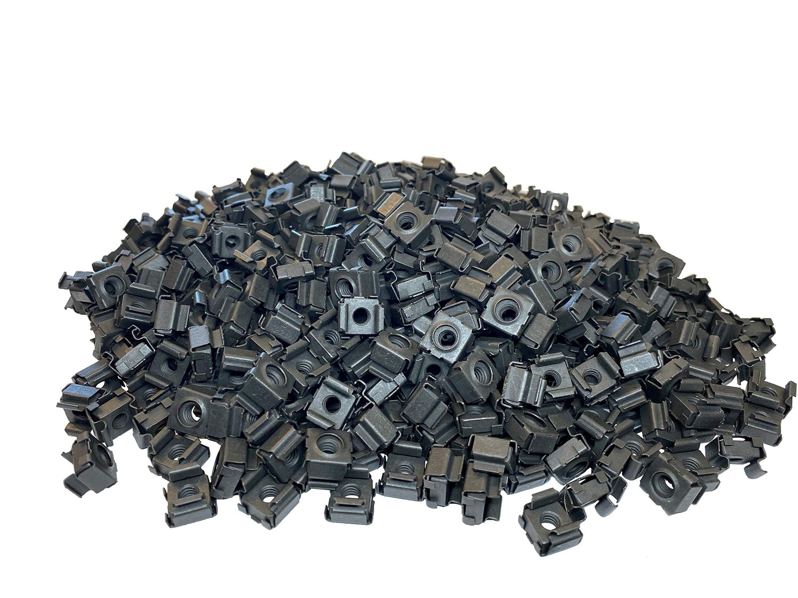 RackGold® Black 1224 Cage Nuts 500 Pack  USA Made