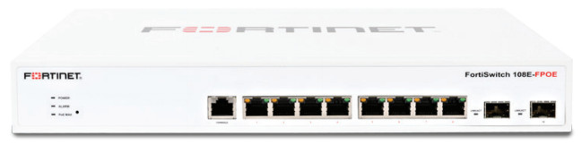 Fortinet FortiSwitch (FS-108E-FPOE) 8-Ports Rack Mountable Ethernet Switch