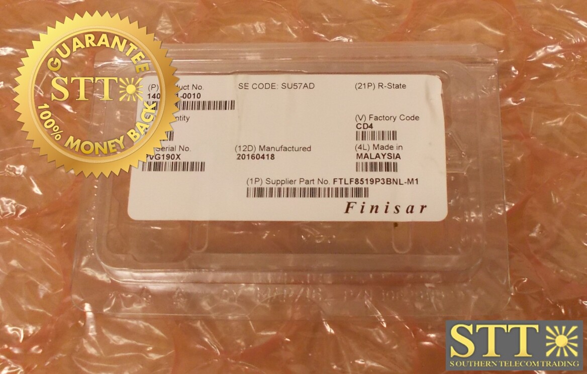 FTLF8519P3BNL-M1 FINISAR SFP TRANSCEIVER 1000BASE-SX LC MM UP GIG FIBRE CHANNEL 
