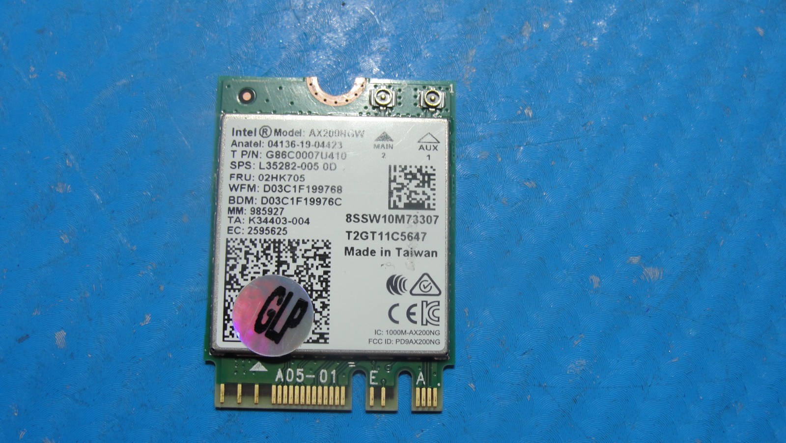HP EliteBook 14” 845 G7 Genuine Wireless WiFi Card AX200NGW 02HK705 L35282-005