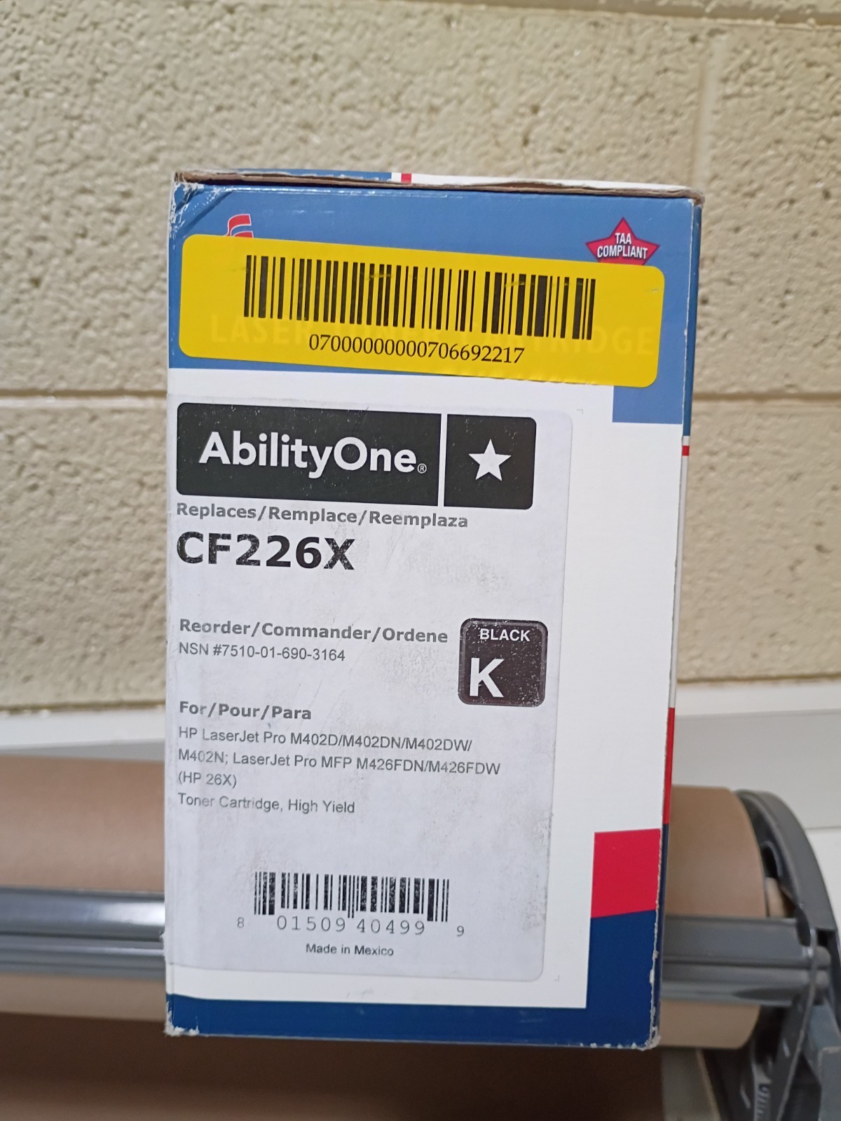 Skilcraft  CF226X Toner Cartridge For HP 26X Laserjet   New Sealed