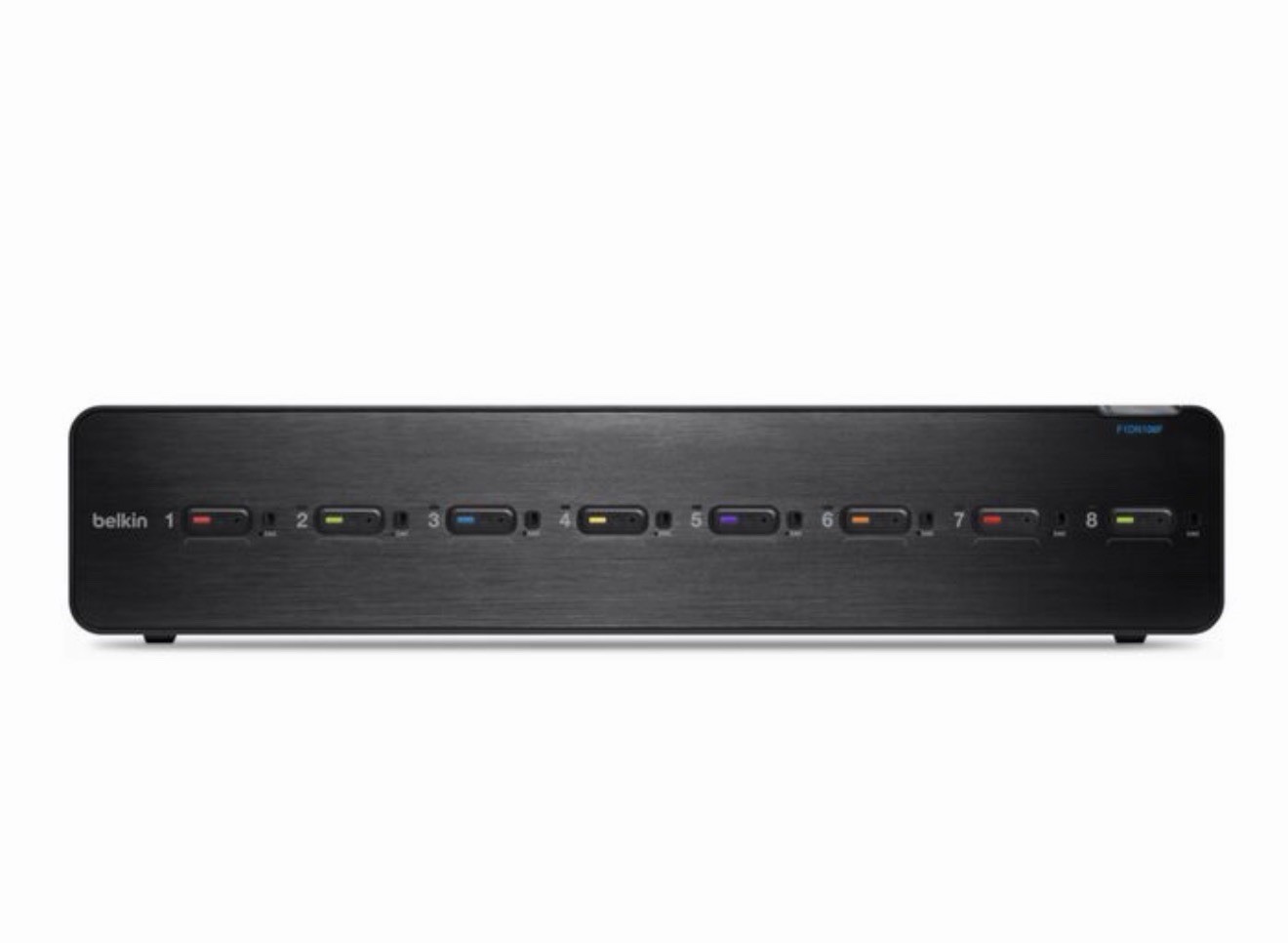 NEW Belkin Advanced Secure Dual Head 8-Port DVI-I KVM Switch PP3.0 F1DN108F-3