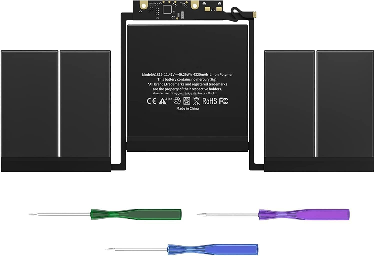 A1819 Replacement Laptop Battery for Battery Apple MacBook Pro 13 inch Touch