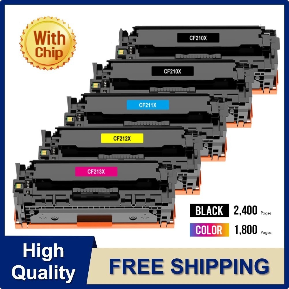 5x CF210A Toner Cartridge For HP 131A LaserJet Pro 200 M251nw MFP M276nw M251n