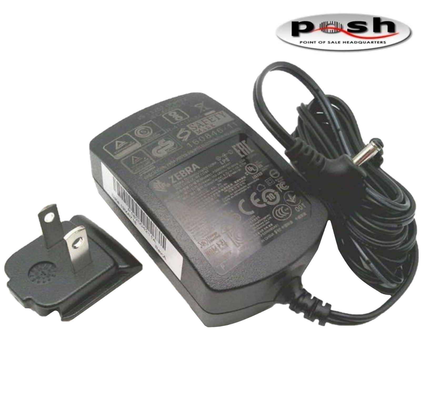 NEW Zebra 5.2V AC Power Supply Adapter LS2208 DS8178/DS9908 - PWR-WUA5V4W0US