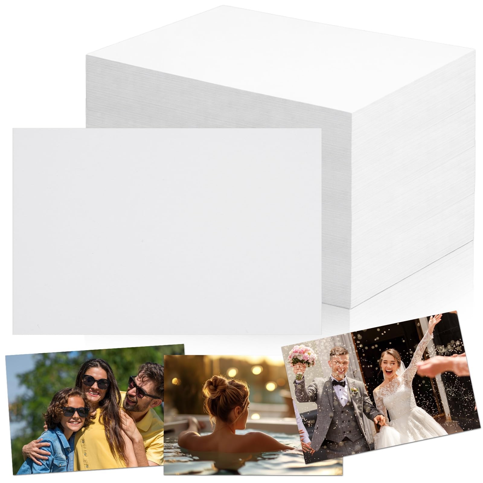 400 PCS Glossy Photo Paper 4x6 Inch 54lbs 9.5mil 200gsm Single Sided Inkjet