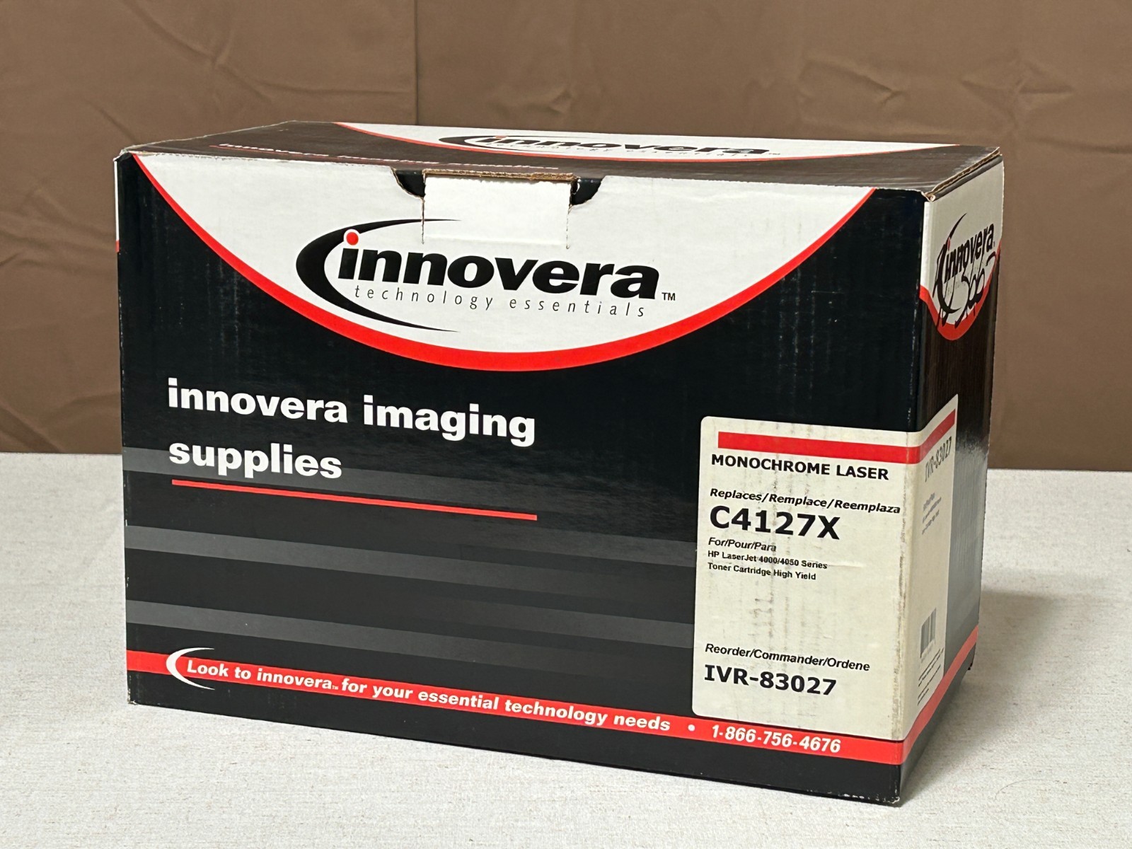 New Innovera 27x Black High Yield Toner Cartridge C4127X for HP LaserJet