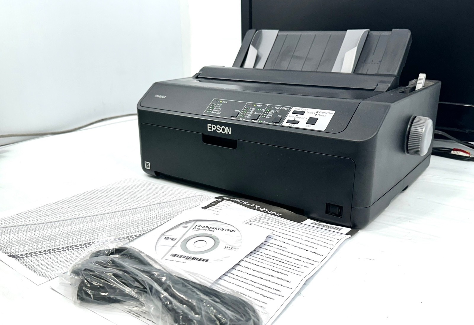 Epson FX-890II 9-pin Dot Matrix Printer - Monochrome-Energy, Slightly Used Video