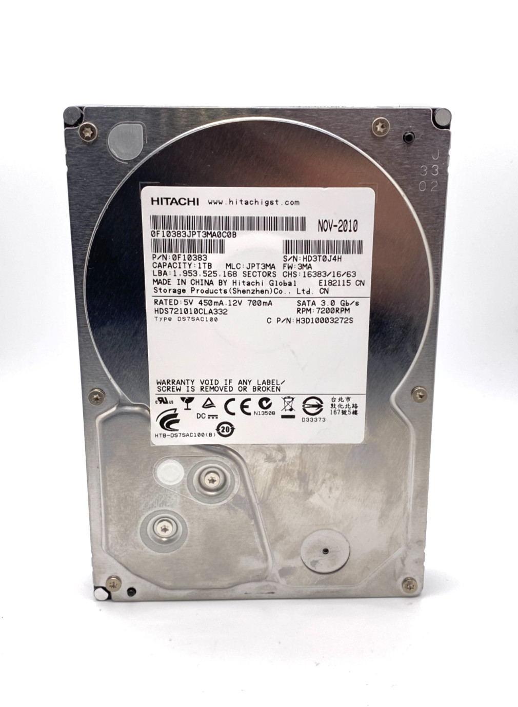 HITACHI 1TB Hard Drive (C-51)