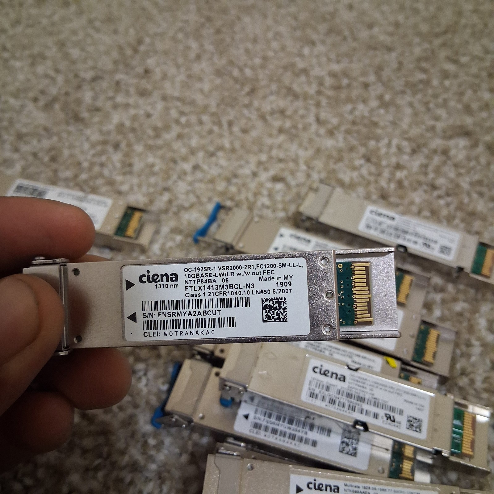 Ciena NTTP84BA 10G Base XFP Transceiver 10 Gigabit Ethernet Net USED.