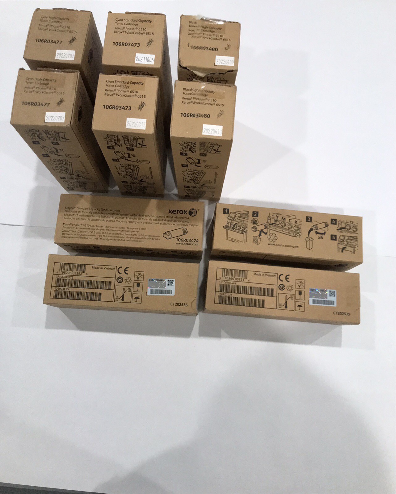 Xerox 6510 6515 Yellow Standard Capacity Toner 106R03475