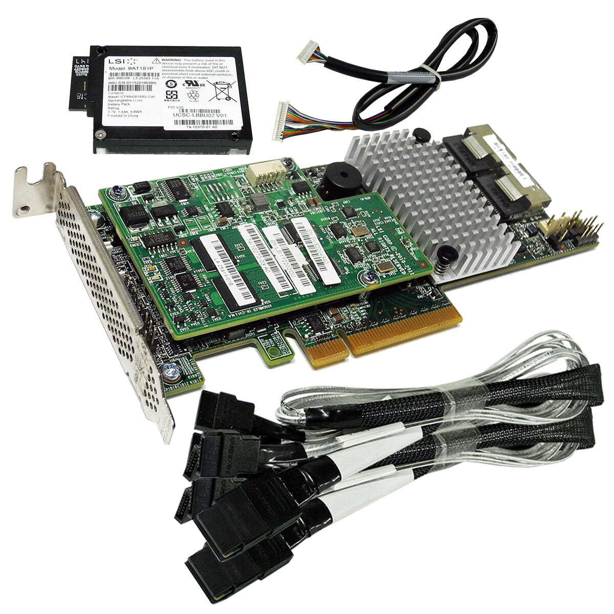 Cisco UCS-RAID-9266 6G 8-Port 1GB FBWC SAS RAID Controller +BBU +SAS/SATA Cable