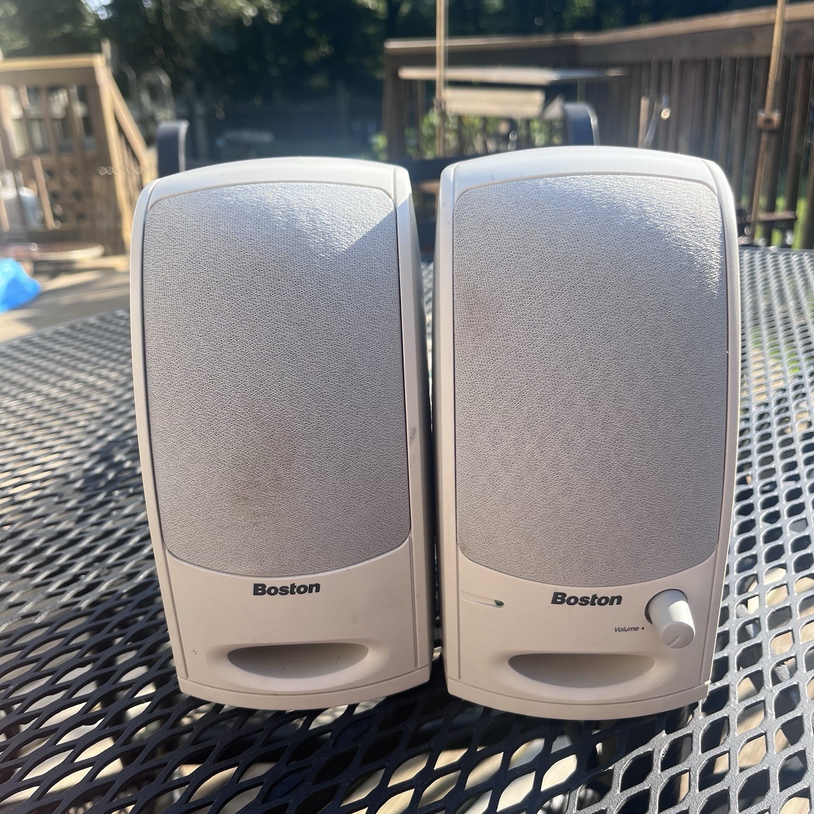 Boston Acoustics BA265 Computer Speakers Channel Desktop Audio System Untested