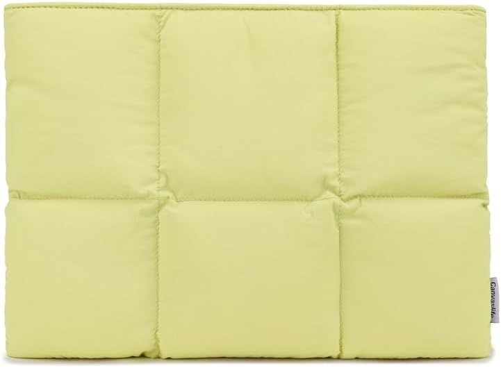 Quilted Puffer Laptop Case for Women, Puffy Laptop Sleeve 15 Inch and 15.4 Inch