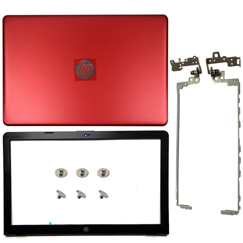 New for HP 15-BS 15G-BR 15-BW 15T-BR 15.6"Red Laptop LCD Back Cover+Bezel+Hinges