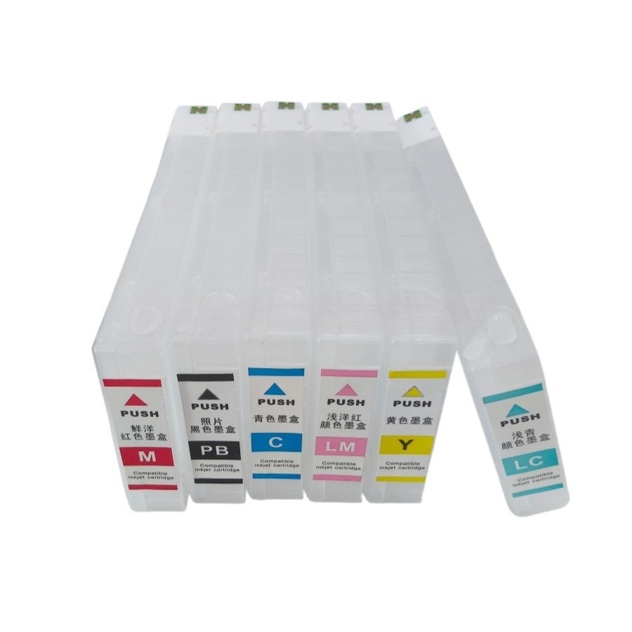 6pcs/set Empty Refillable Ink Cartridges With Chip For Fujifilm frontier-s DX100