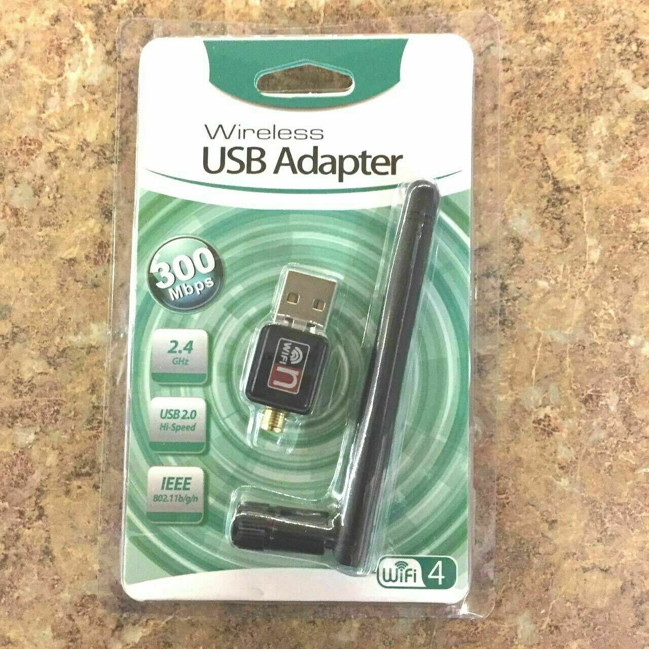 LOT W/Antenna 300n 300Mbps Mini Wireless USB Wifi Adapter Network 802.11n/g/b