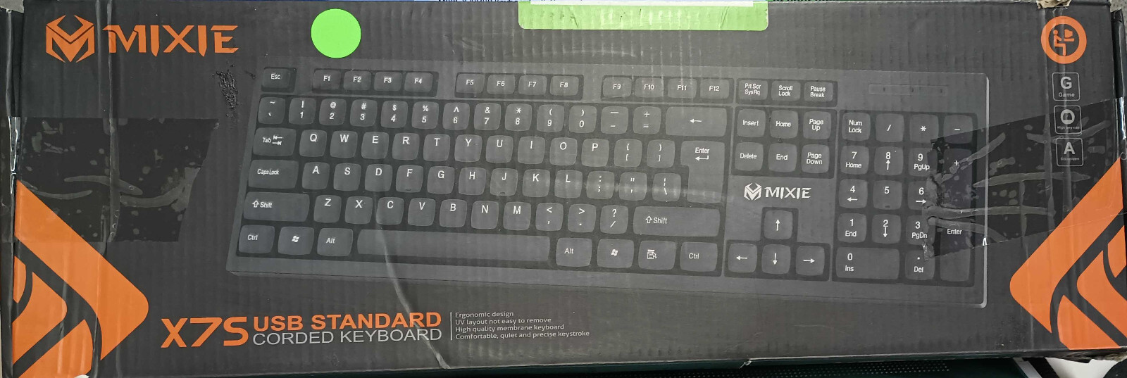 MIXIE X7SUSB Keyboard with Numpad