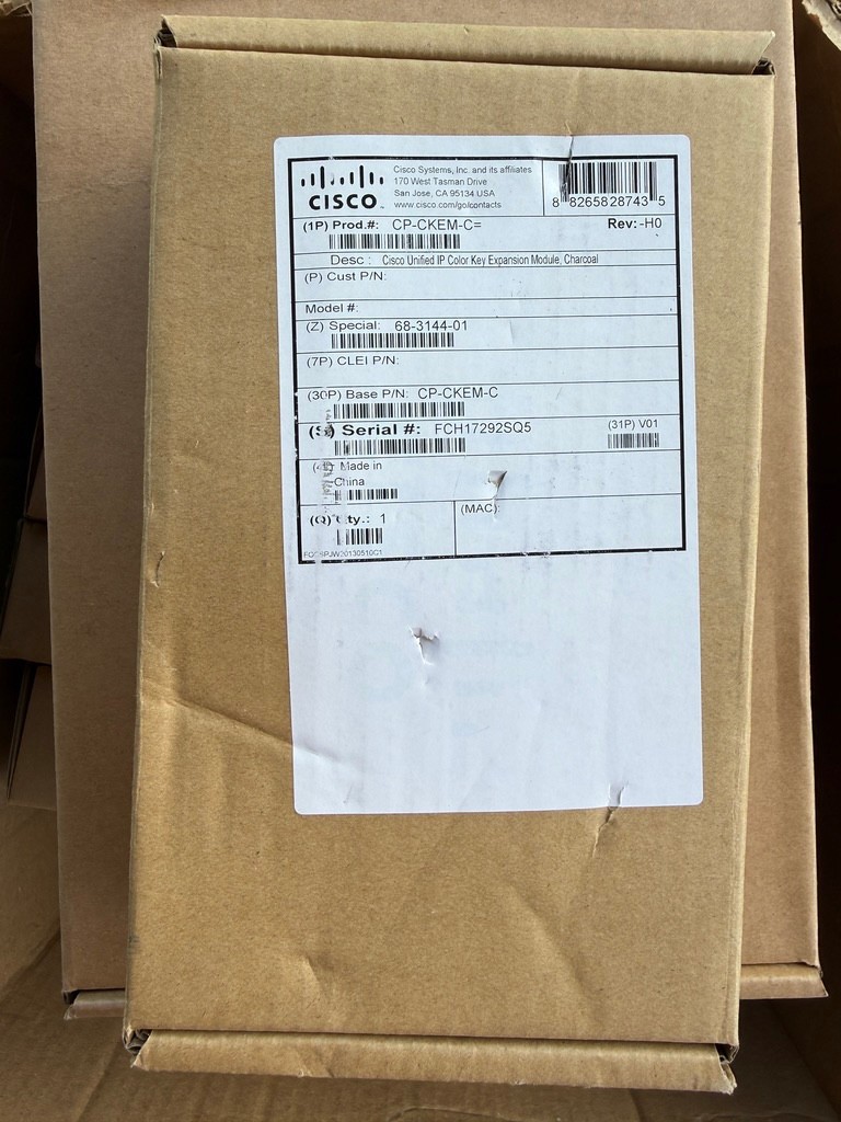 Cisco CP-CKEM-C Unified IP Color Key Expansion Module Charcoal NEW