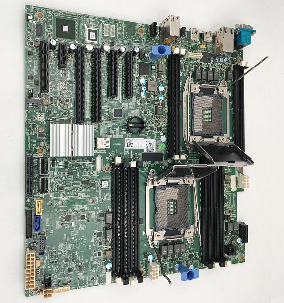 Dell Poweredge T430 Dual Socket Motherboard with 2x E5-2680 v4 CPUs _ 975F3