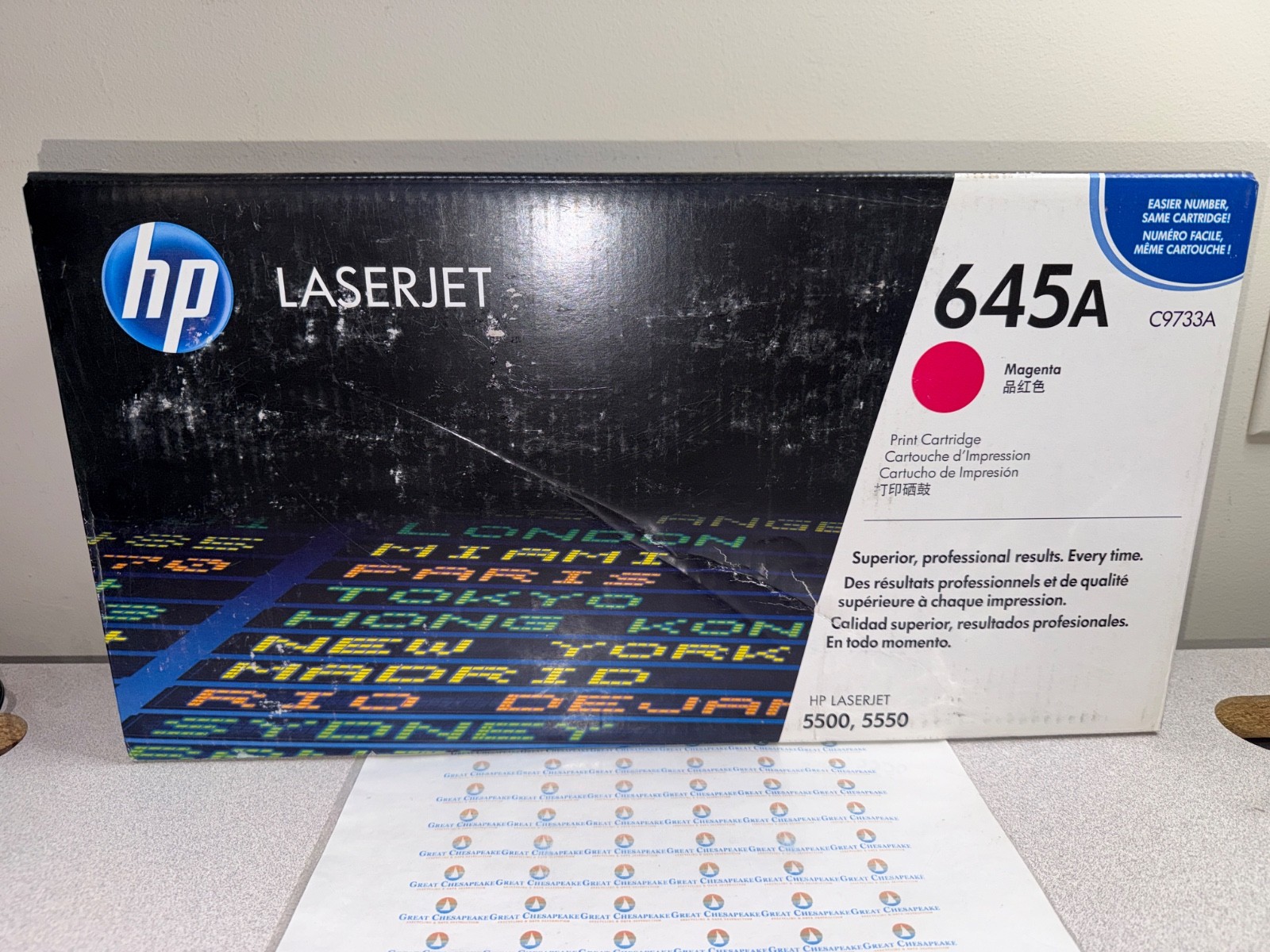 Genuine OEM HP C9733A 645A MAGENTA Toner New Sealed Box