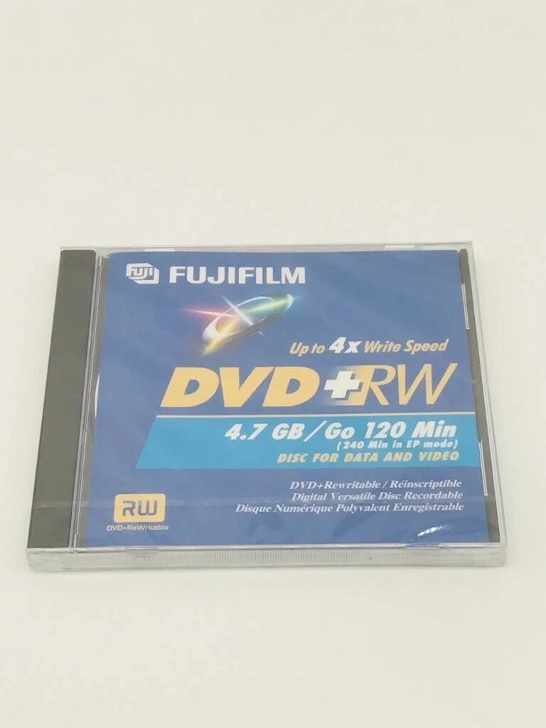 DVD-RW FujiFilm Fuji 4.7 GB/Go 120 Minutes Re-Recordable NEW SEALED 