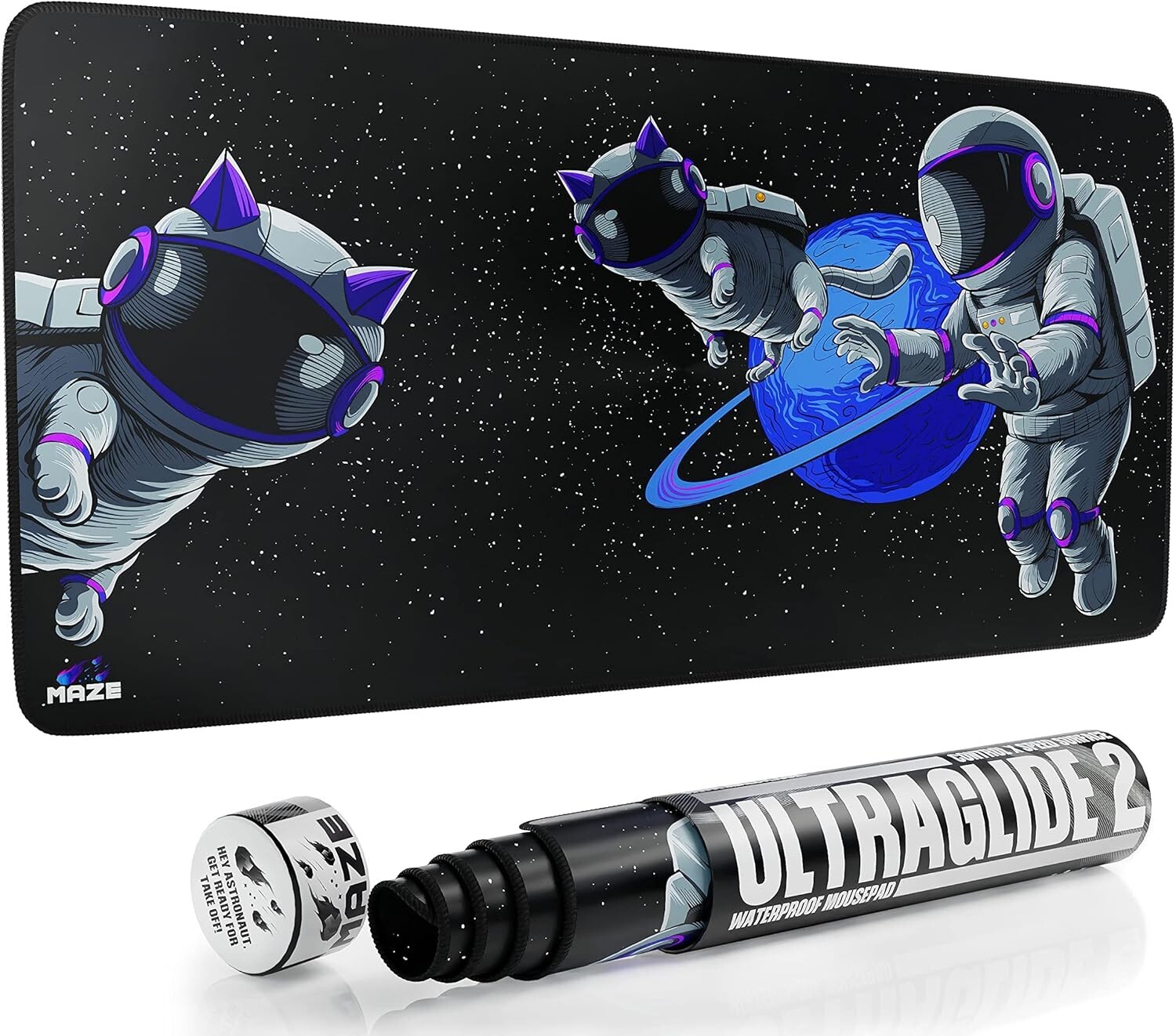 MAZE XXL Extended Mouse Pad | Thick 5mm (36''x18''x0.2'') Astro PAW-B