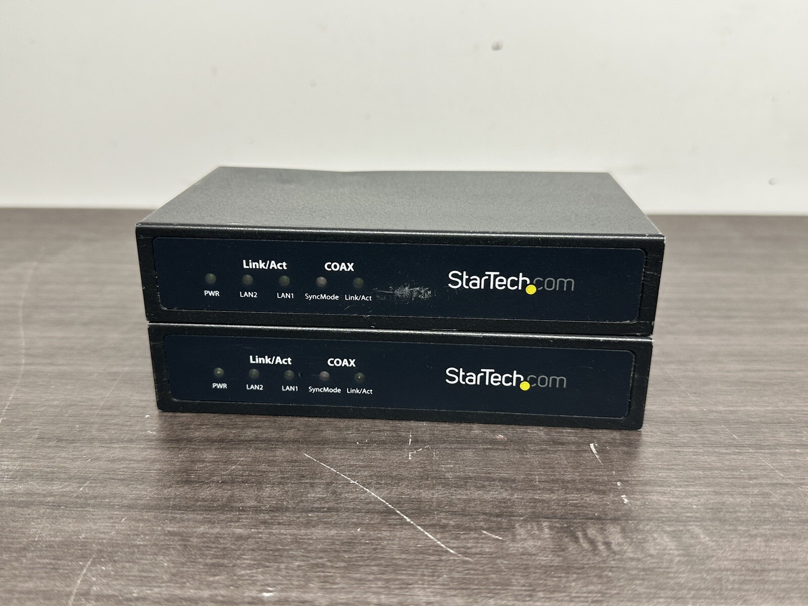 Lot Of 2 Startech EOC1110k Ethernet Network Extender over Coaxial Cable - C14